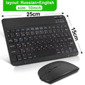 Mini Bluetooth Keyboard Wireless Keyboard Rechargeable for Phone Tablet Russian Spanish Keyboard for Android Ios Windows