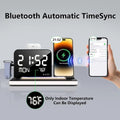 2025 Bezosmax 7 in 1 Wireless Charging Station with Dual Iphone Fast Charger Support Bluetooth/Timesync 30W Fast Adapter For