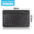 Mini Bluetooth Keyboard Wireless Keyboard Rechargeable for Phone Tablet Russian Spanish Keyboard for Android Ios Windows