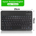 Mini Bluetooth Keyboard Wireless Keyboard Rechargeable for Phone Tablet Russian Spanish Keyboard for Android Ios Windows