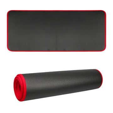 10MM Extra Thick 183Cmx61Cm Yoga Mats NRB Non-Slip Exercise Mat Fitness Tasteless Pilates Workout Gym Mats with Bandage