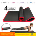 10MM Extra Thick 183Cmx61Cm Yoga Mats NRB Non-Slip Exercise Mat Fitness Tasteless Pilates Workout Gym Mats with Bandage