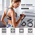 5 Levels Resistance Bands with Handles Men Yoga Pull Rope Elastic Fitness Exercise Tube Band for Home Workouts Strength Training