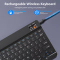 Mini Bluetooth Keyboard Wireless Keyboard Rechargeable for Phone Tablet Russian Spanish Keyboard for Android Ios Windows