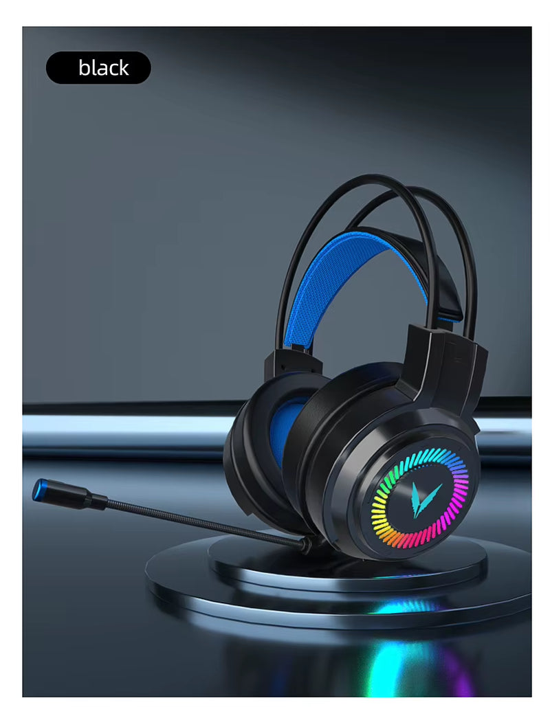 G58 G60 Gaming Headset 7.1 Stereo Svirtual Surround Bass Earphone Headphone with Mic LED Light for Computer PC Gamer Foldable